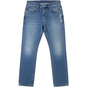 Off-White Slim Straight Arrow Logo Jeans Mens 32 Blue Denim Virgil Abloh SAMPLES